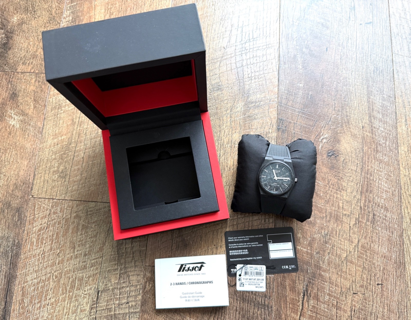 Tissot PRX Powermatic 80 Black Dial Rubber Men’s Watch T137.907.97.201.00
