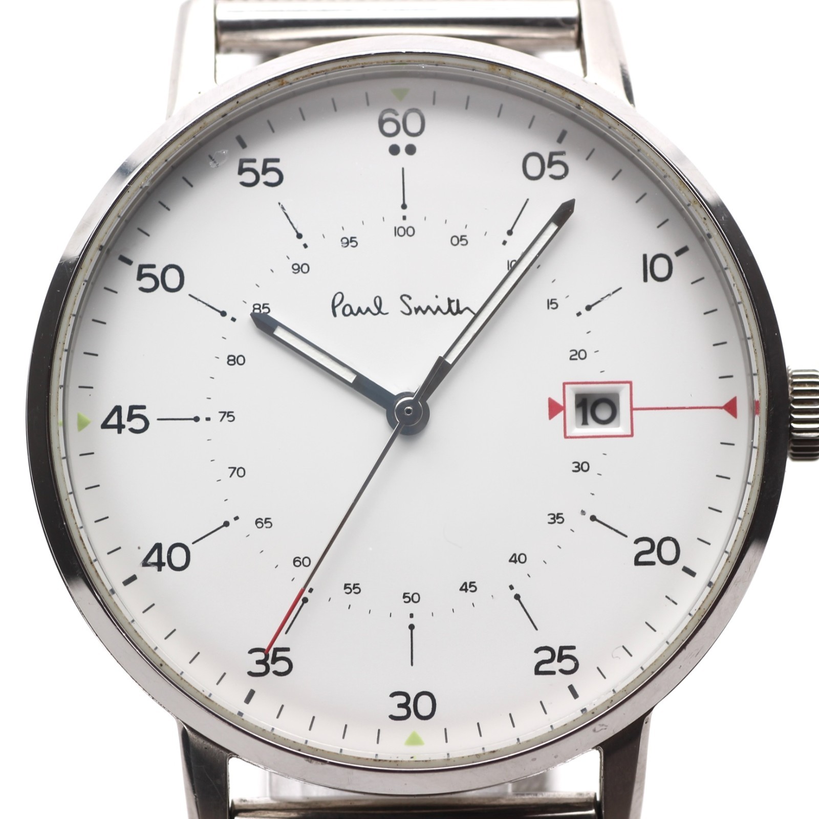 Paul Smith Closed Eyes 1007/65035 Men’s Watch Quartz Minimal White Dial 41mm JP