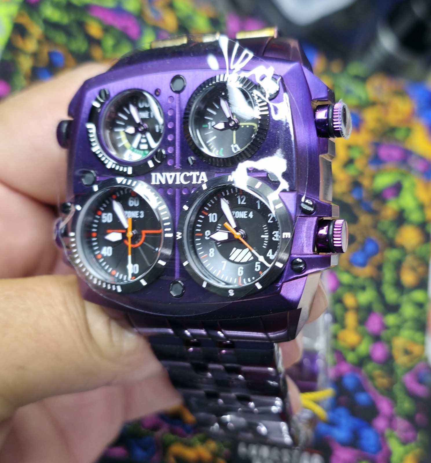 🔥50658🇺🇸 – Invicta Aviator Zulu Time Men’s Watch – 50mm, Purple