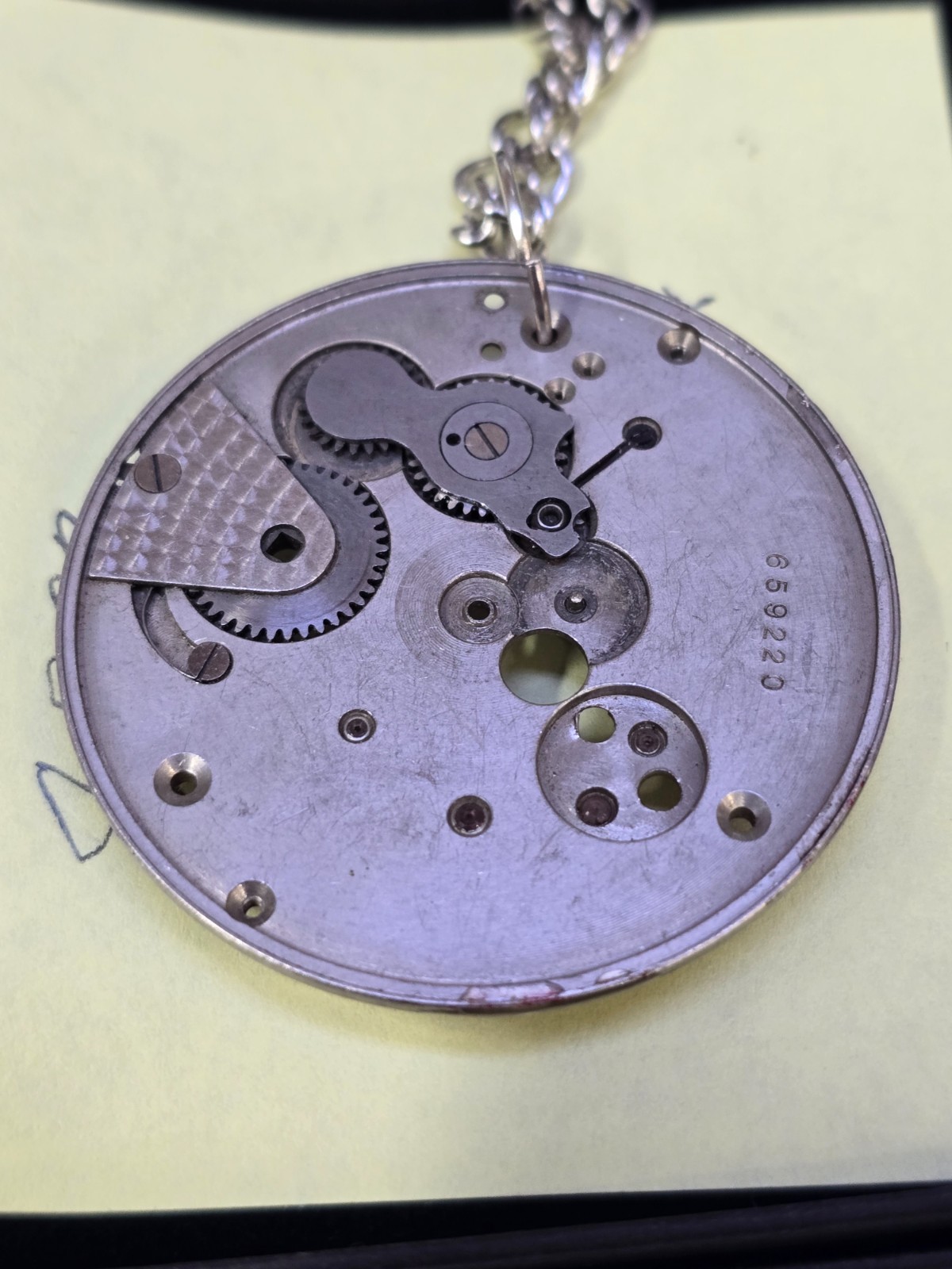 Pocket Watch Movement Piece Necklace