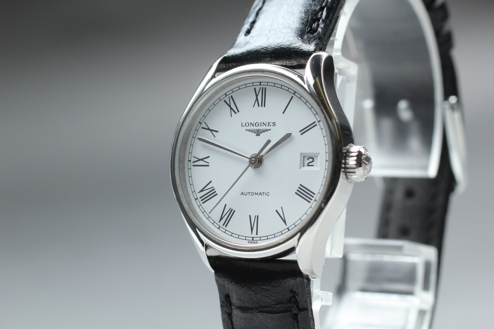 LONGINES Lyre L4.360.4 Roman White Dial Automatic Ladies Watch Near Mint