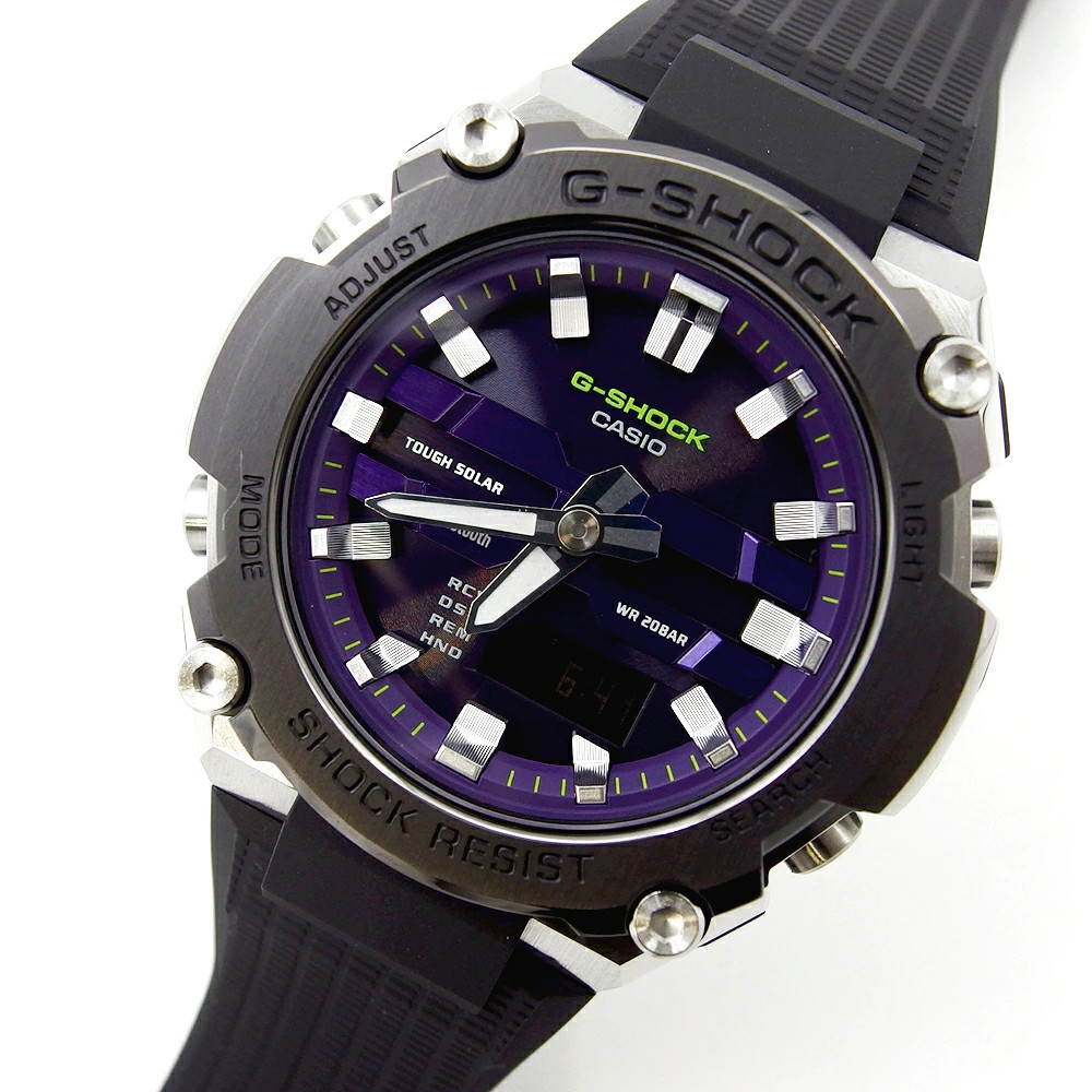 CASIO GST B600A 1A6JF G SHOCK Analog Digital Purple Dial Resin Band Mobile Link