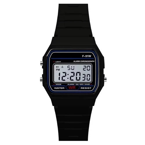 Casio F-91W-1YER Casual Resin Digital Watch – Black