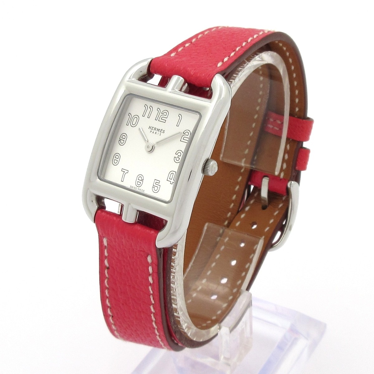 HERMES Cape Cod Double Tour CC1.210a 3****** Red Women’s Wrist Watch