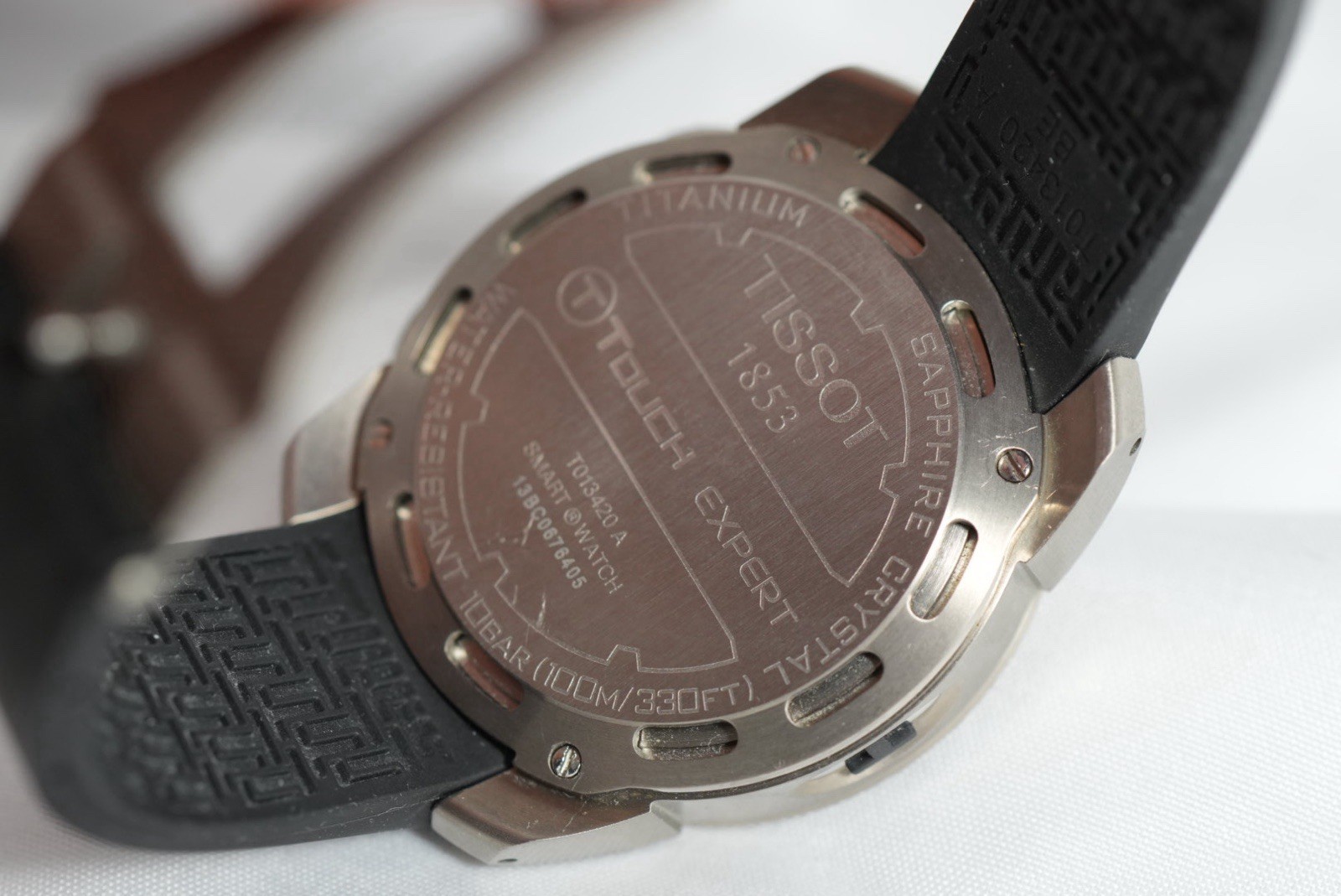 Tissot T-Touch Expert Quartz 43mm Titanium Black Dial Rubber Strap 100m