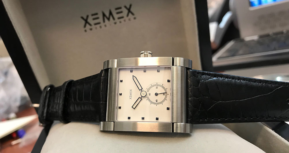 Wrist Watch XEMEX Avenue Midsize Petite Second Steel Sapphire Glass Swiss Made