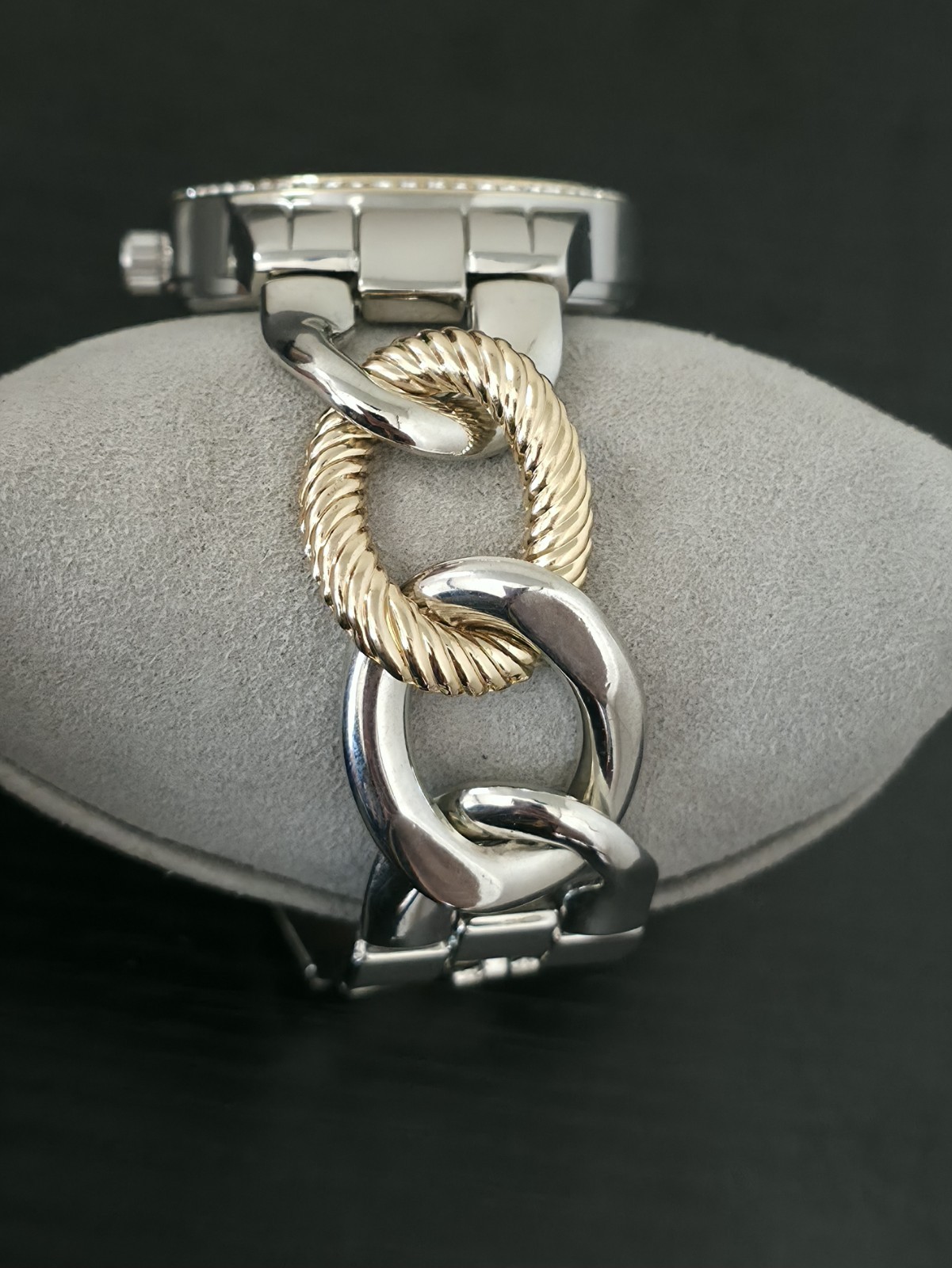 I.N.C Women’s Two-Tone Chain-Link Bracelet Watch 40mm