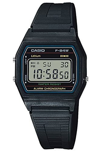 Casio Standard (STANDARD) Men’s Watch, Black, F-84W-1