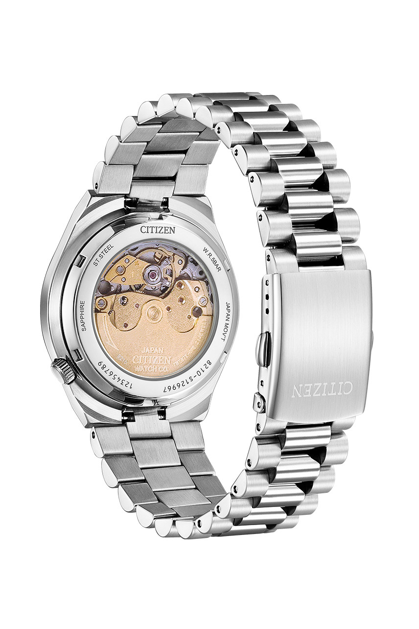 Citizen Automatic ice Blue Sapphire Glass Mens Watch NJ0151-88M