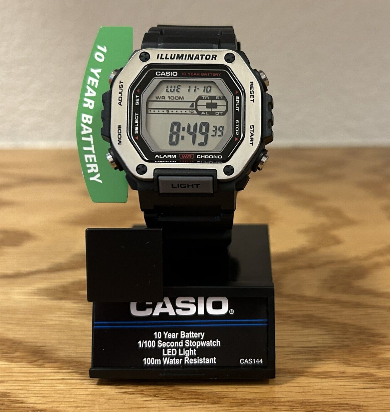 New authentic Casio Watch- MWD-110H-1A – 10 years battery – 100m 330Feet WR