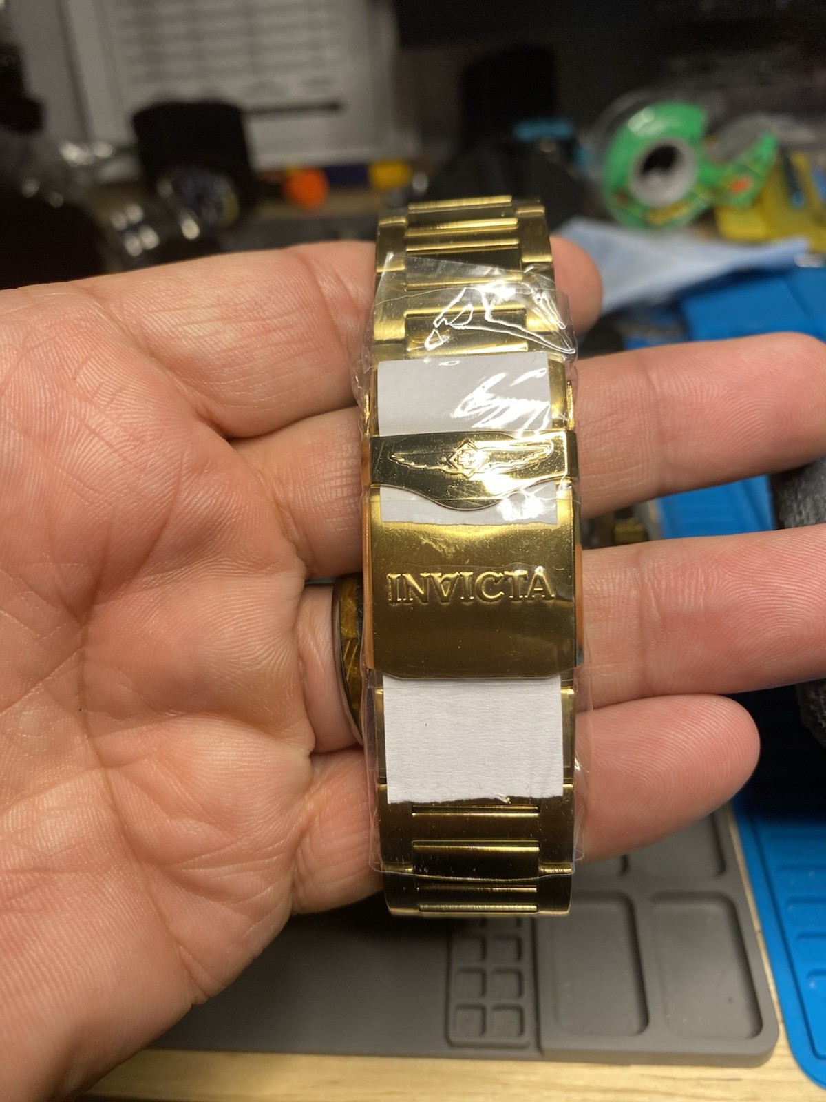 Invicta Men’s Gold Tone Chronograph Quartz Date 100m 48 mm model 49255