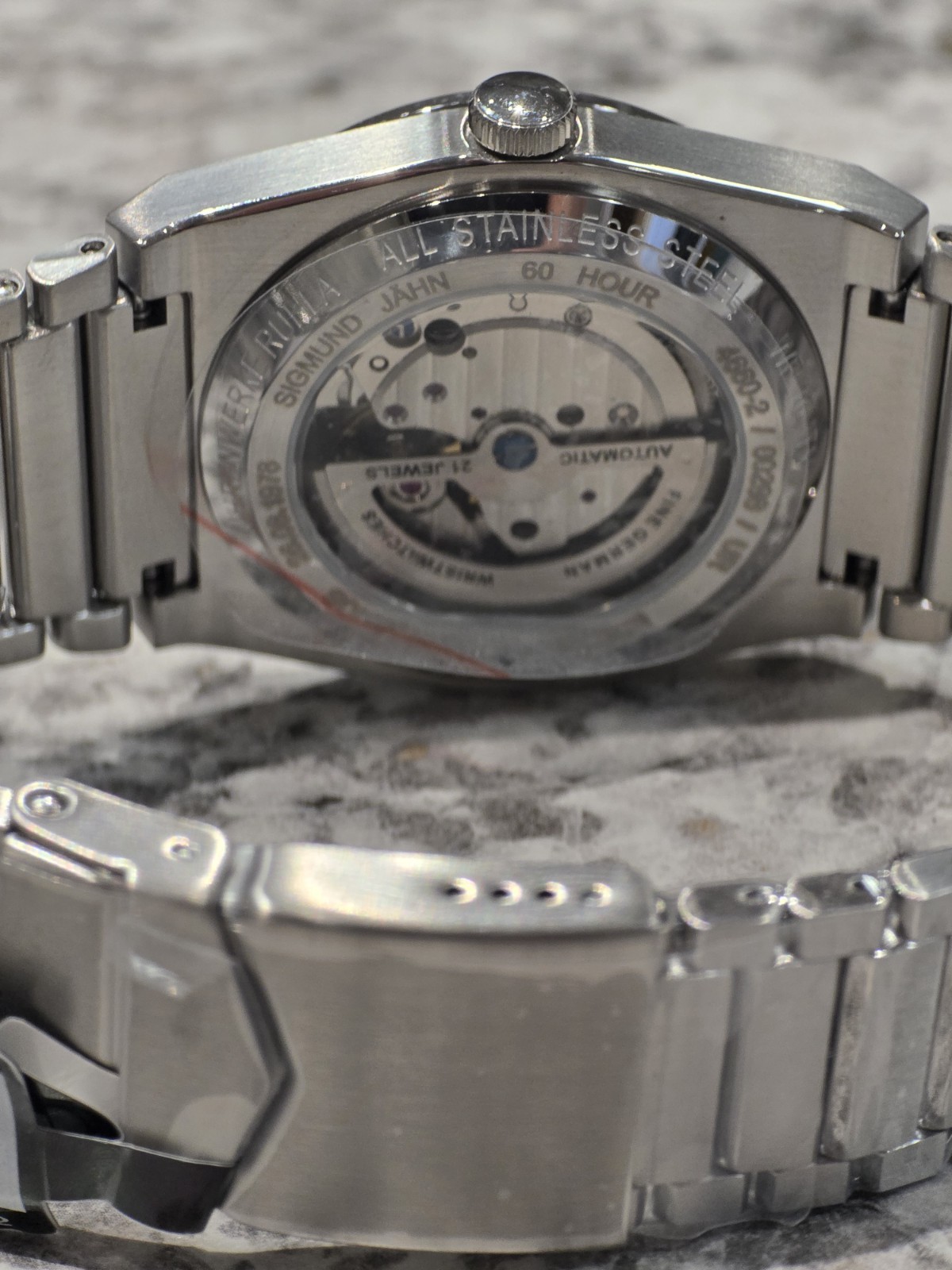 Ruhla “Space Control” Brown Dial Men’s Integrated Bracelet Automatic Watch