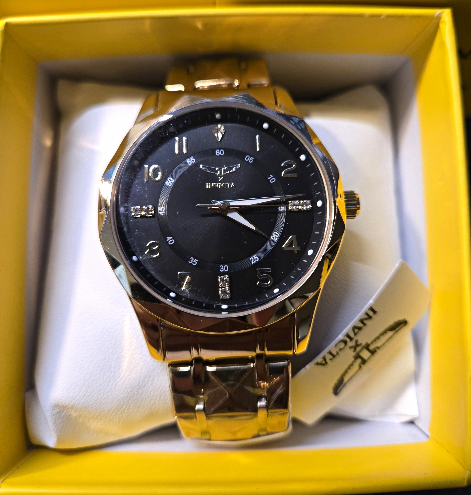 New – Specialty I by Invicta Men’s Watch (69019) – 41mm, Gold, Black Dial