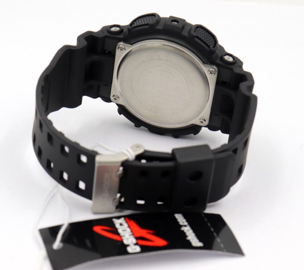 New Casio G-Shock Matte Black Chrono Digital-Analog Men Watch 50mm GA110-1B $130