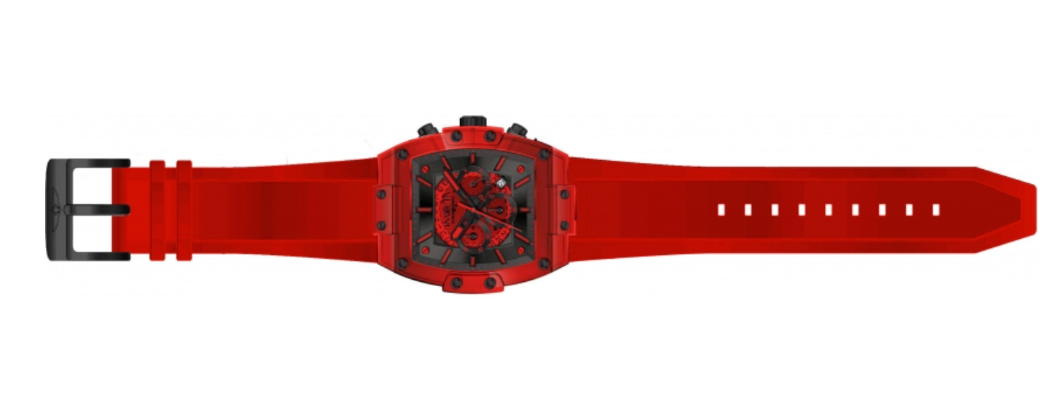 Invicta S1 Rally Diablo Men’s 48mm Clear Red Anatomic Dial Chrono Watch 44352
