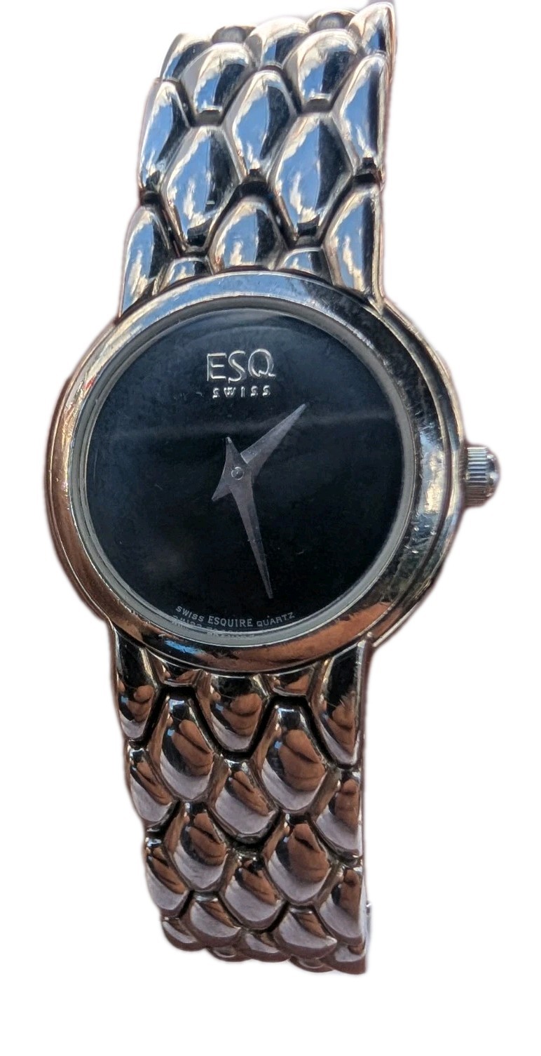 ESQ Swiss Quartz Stainless Steel Watch Swiss Made Bracelet Pre-Owned