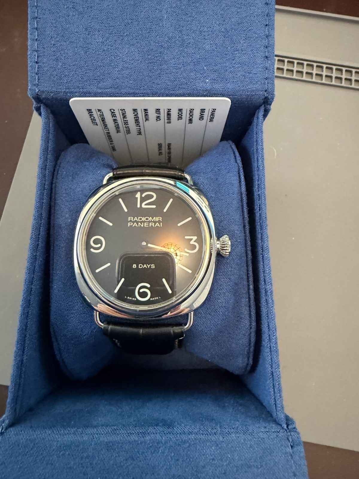 Panerai Radiomir 8 Days Power Reserve Manual Wind PAM00610 45mm Men’s Watch