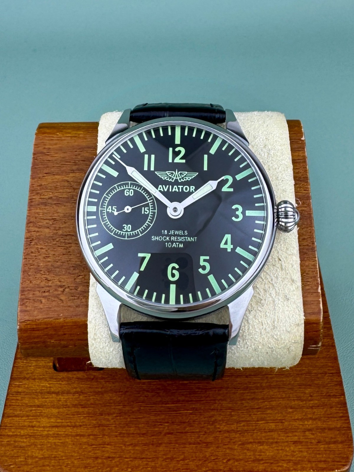 Molnija Pilot Aviator mechanical wriswatch Men big military watch 3602