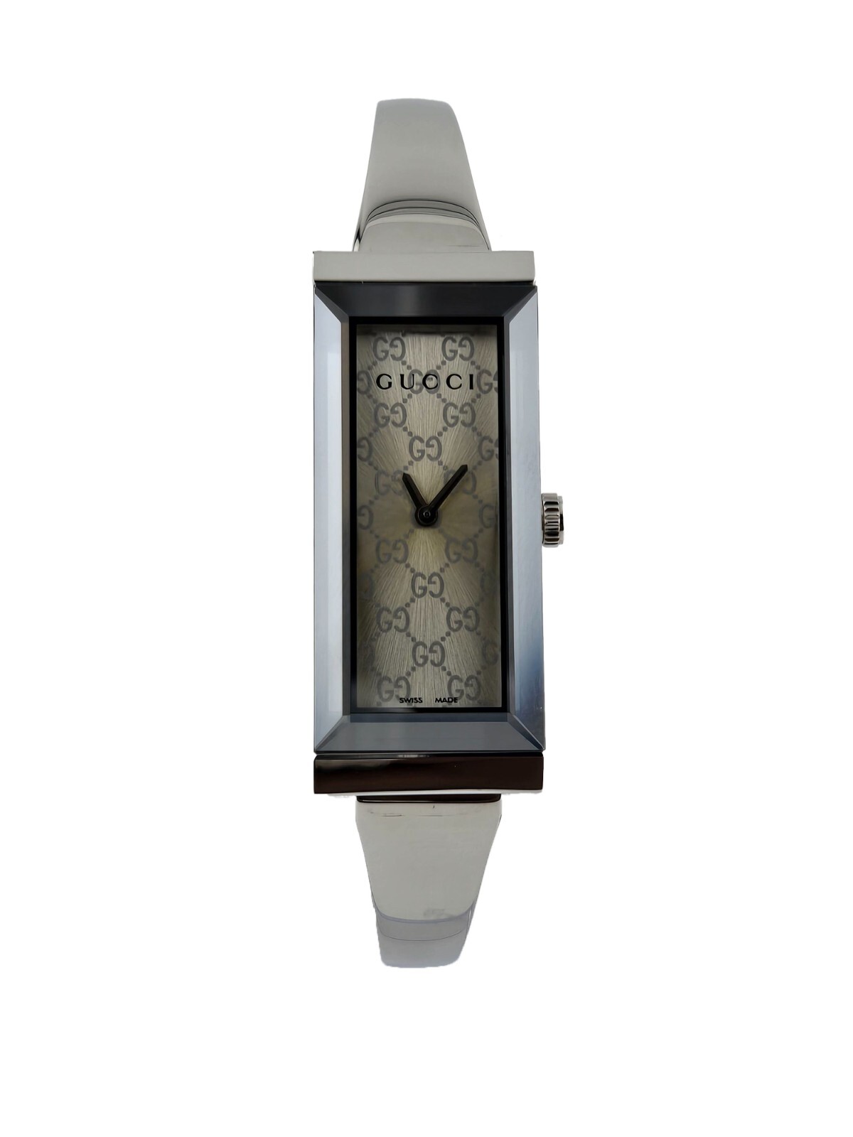 Gucci G-Frame Silver Dial Stainless Steel Women’s Watch – YA127511 ($850 MSRP)