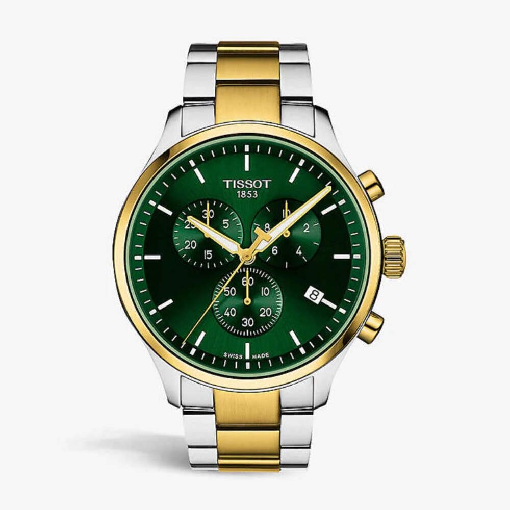 Tissot T Sport Chrono XL Classic Green Dial Two Tone Men -T116.617.22.091.00