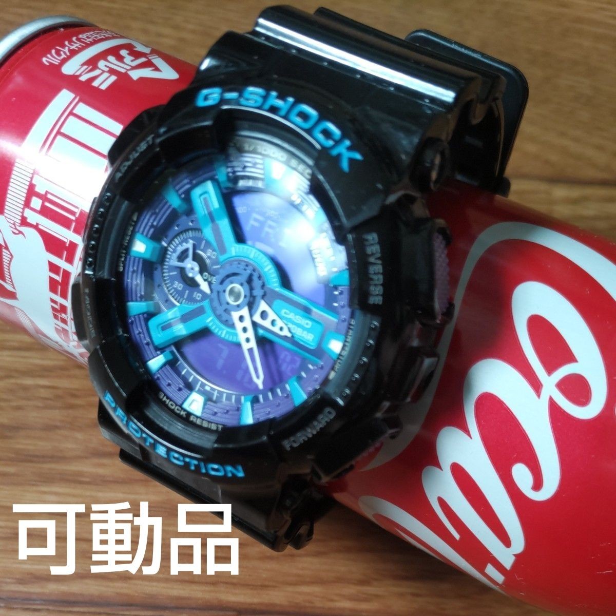 CASIO G SHOCK GA 110HC Hyper Colors Black Blue Purple
