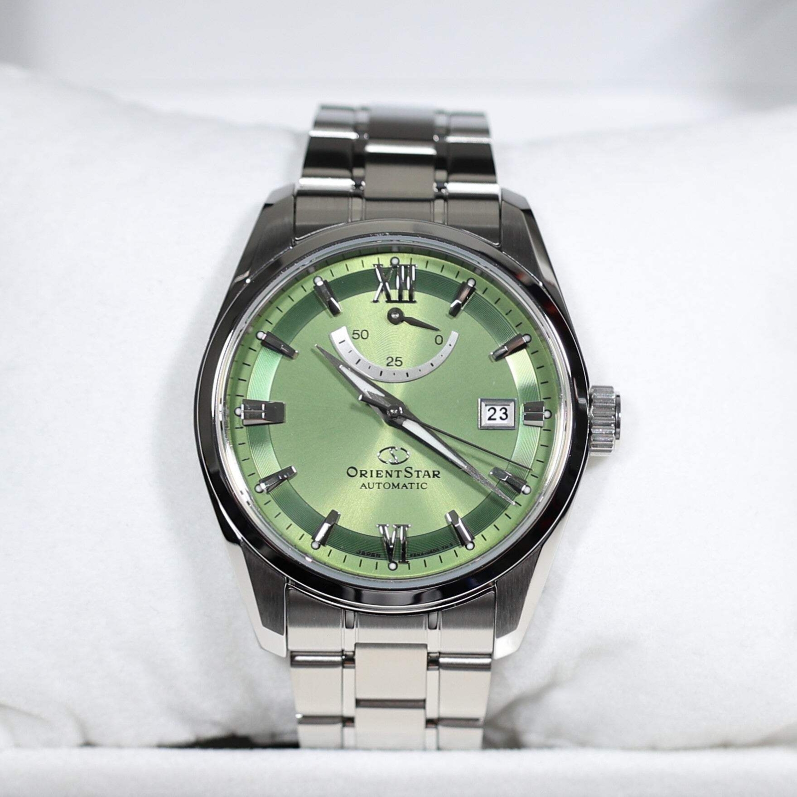 Orient Star Automatic Green Dial Stainless Steel Watch RE-AU0107E00B