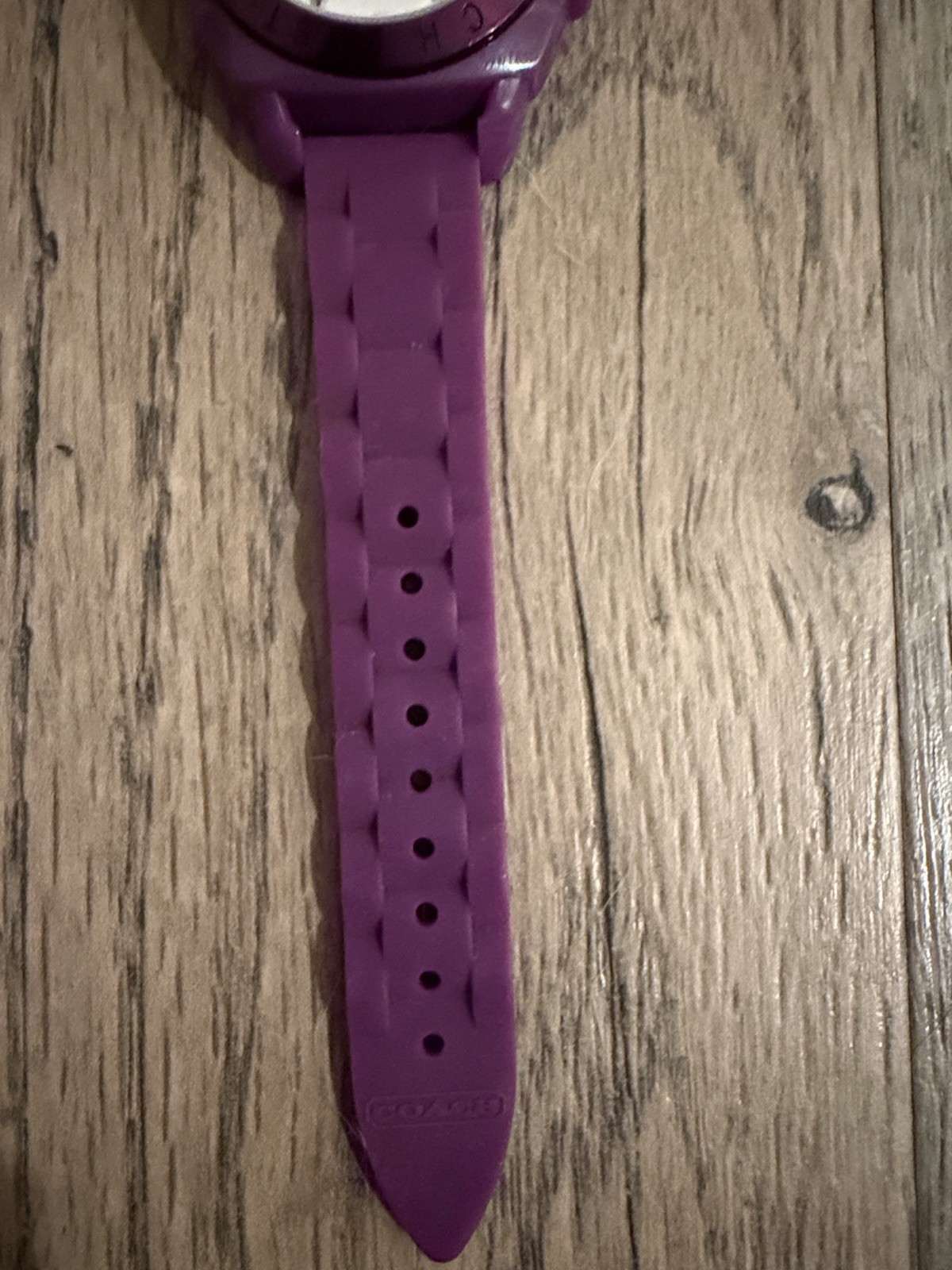 Coach Purple Silicon Watch