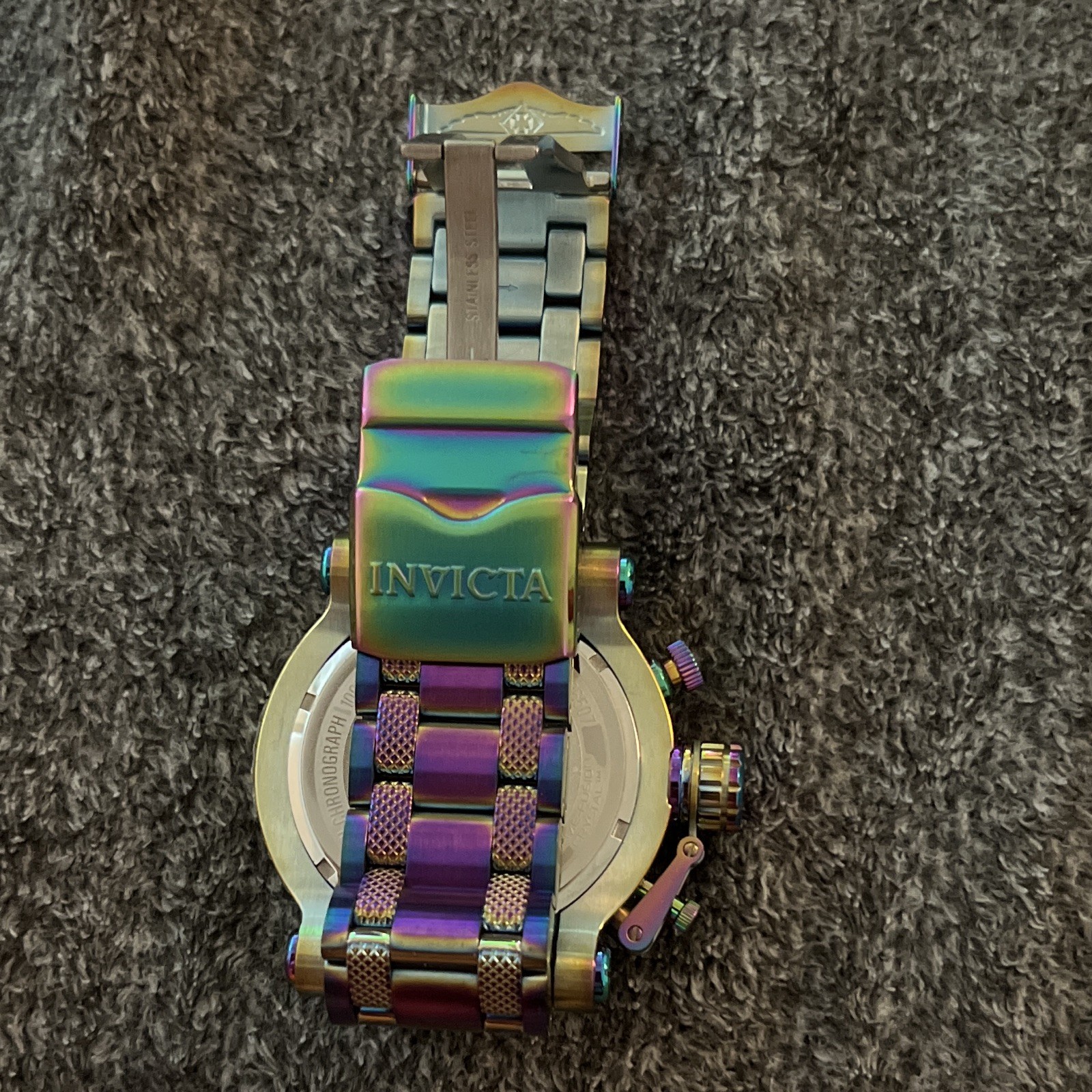 Invicta Men’s Sport Chronograph Date Quartz Multicolor SS Bracelet Watch