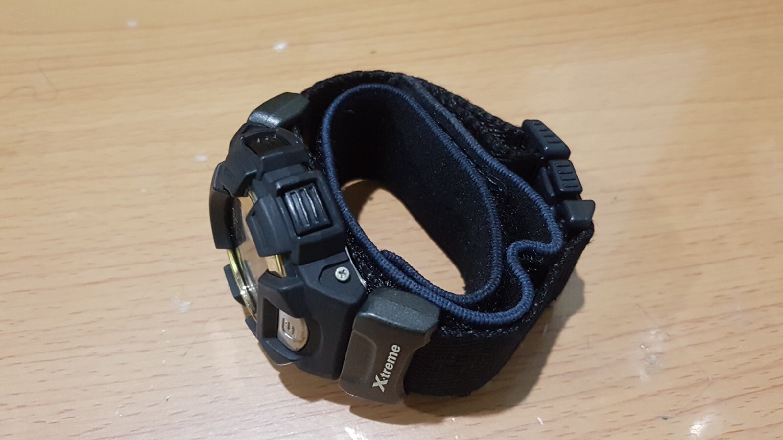 VTG G-Shock DW-9500RL Army Matt Black-Gold Tribal Light Cloth Band Japan Limited