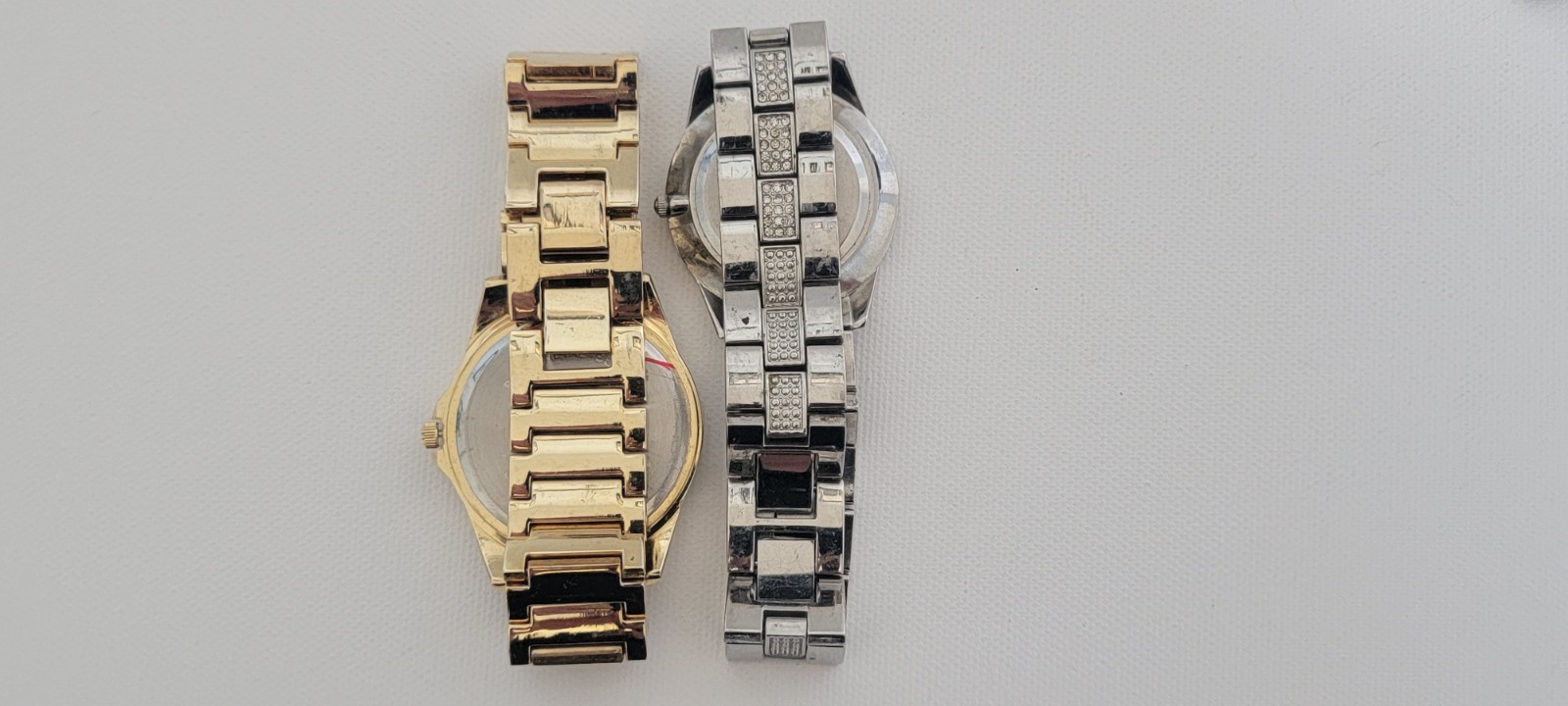 Lot 2 Sofia Vergara Womens Quartz Watches Rhinestone Leopard Fashion Untested