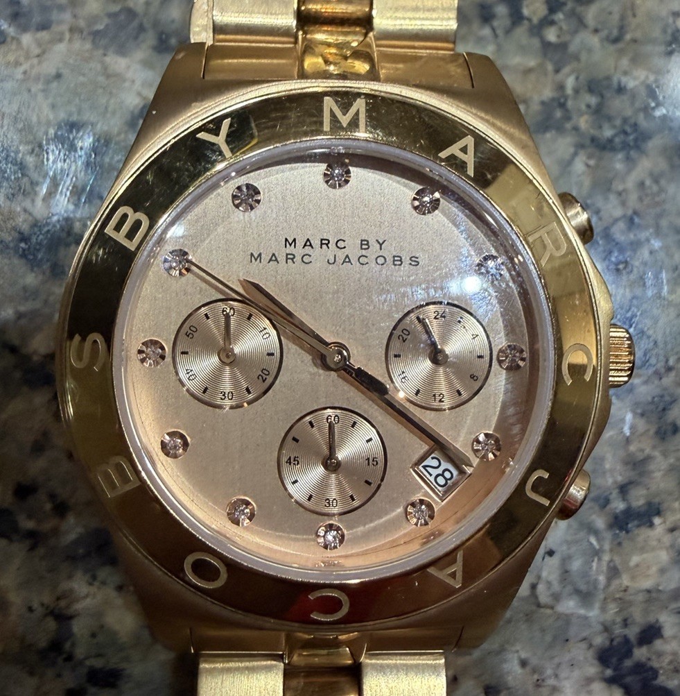 Women’s MARC BY MARC JACOBS Goldtone Quartz Watch, MBM3126, NEEDS BATTERY