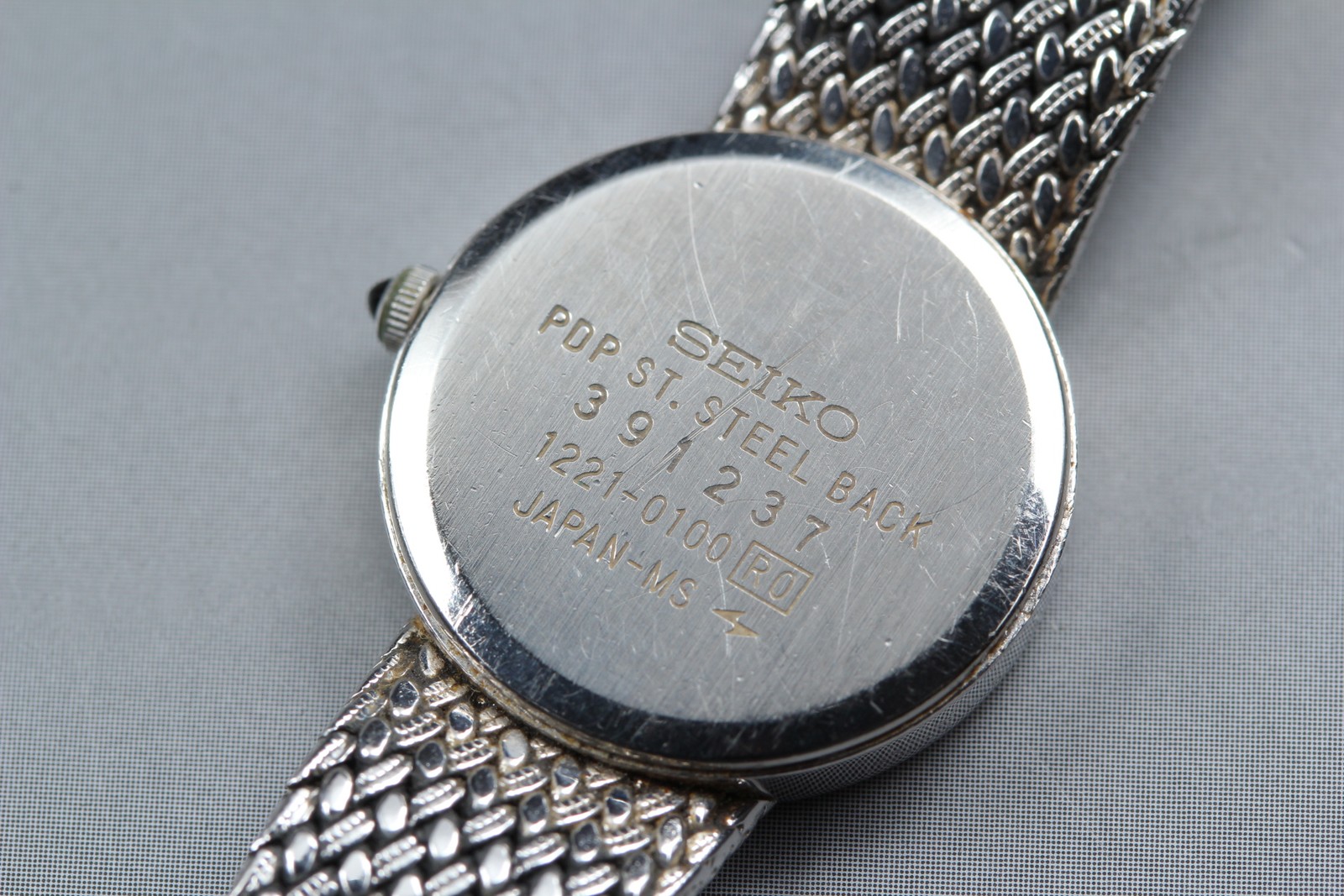 [Near MINT] SEIKO Exceline 1221-0100 20mm White Dial S.S Band Qz Women’s Watch