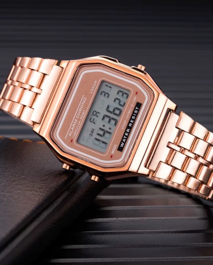 NEW CASIO Retro Classic Unisex Digital Steel Bracelet Watch A158WA-1YES