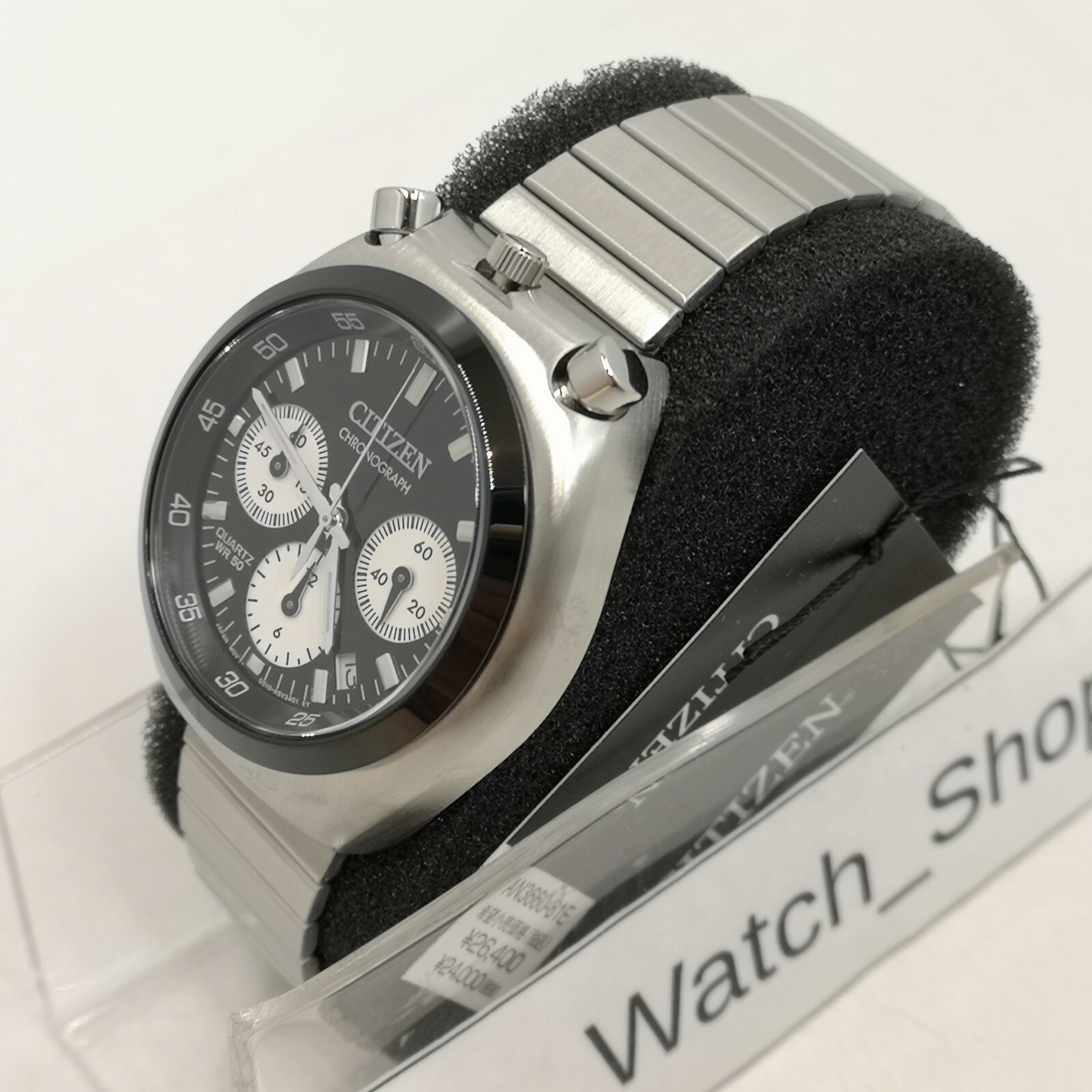 CITIZEN COLLECTION Record Tsuno Chrono AN3660-81E Black Men’s Watch New in Box