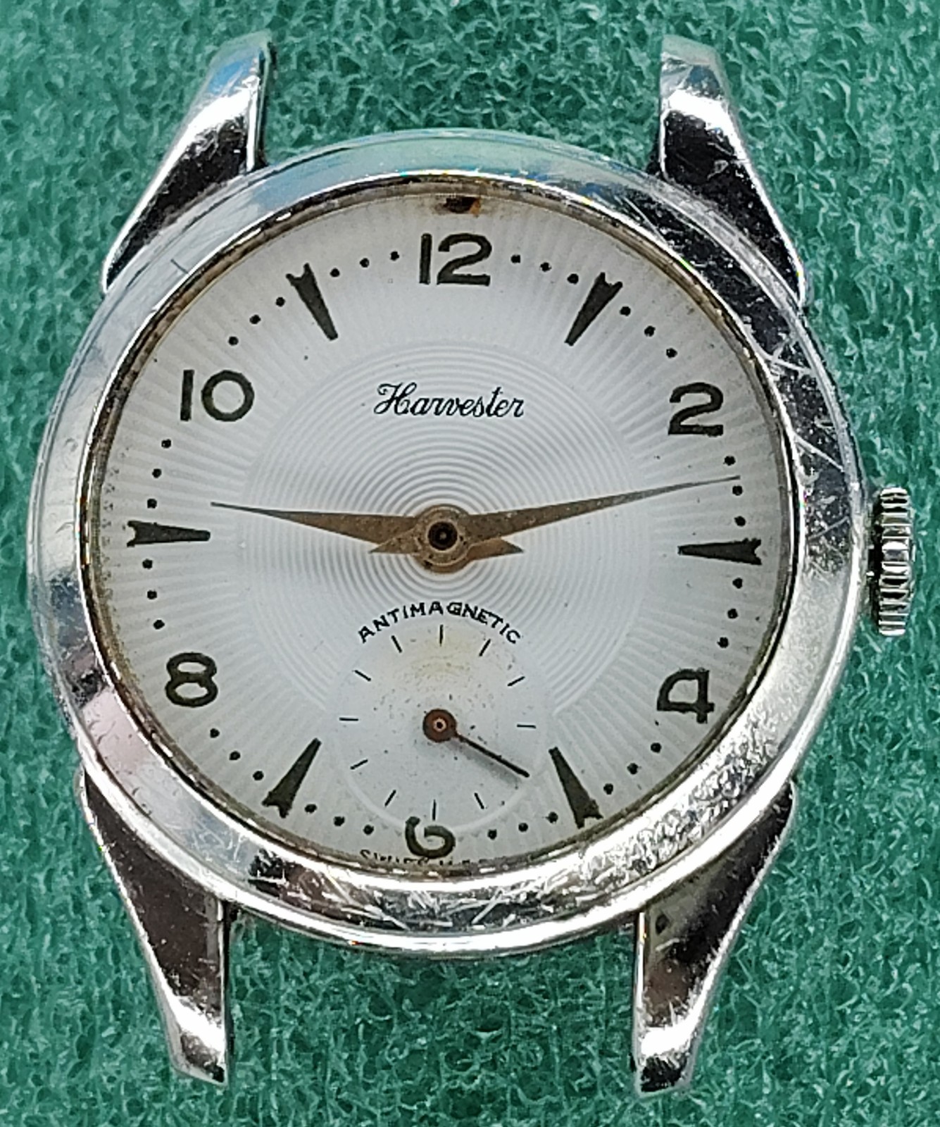 lot C2162 mens Harvester Sub Dial Fancy Dial Manual Wind Vintage Watch Parts