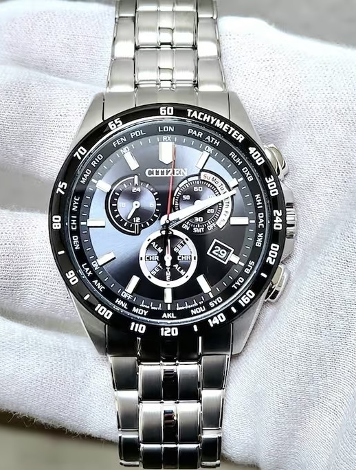 Citizen CB5874-90E Eco-Drive Collection World Time Stainless Steel Men’s Watch