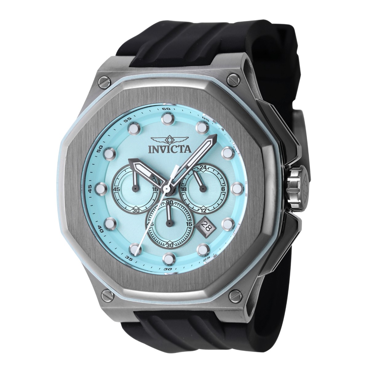 Invicta Akula Kasmat Men’s 50mm Blue Dial Dark Gray Chronograph Watch 46146