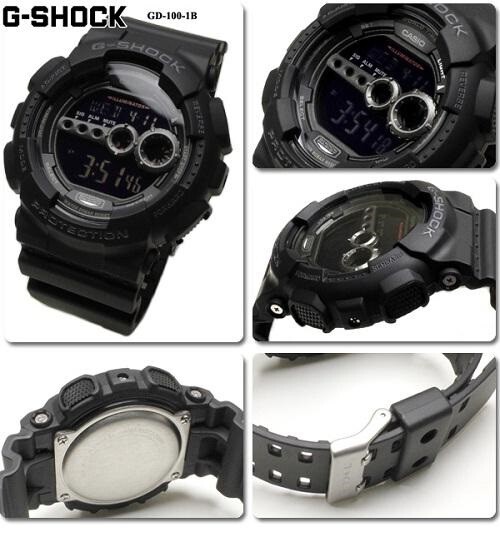 Casio G-Shock GD100-1B X-Large Black Multi-Functional Digital Sport Watch