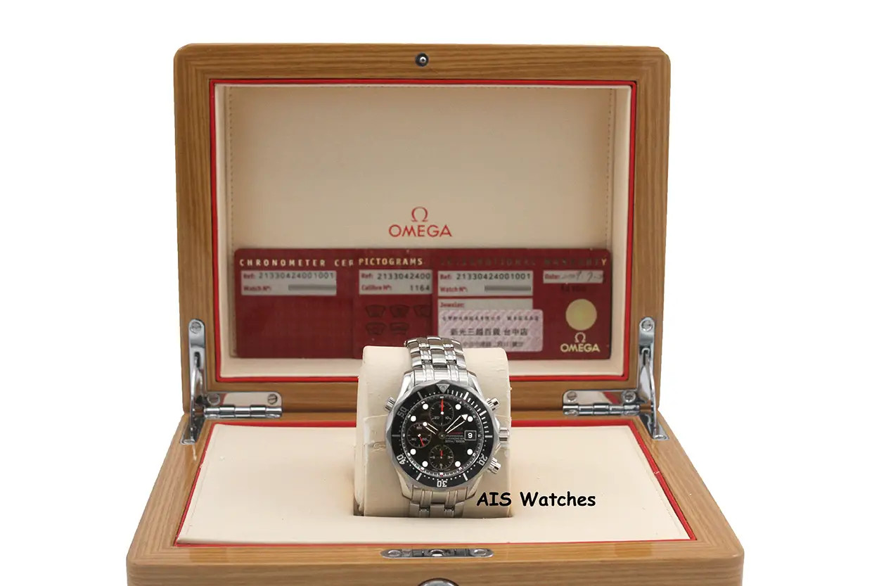 Omega Seamaster Diver 213.30.42.40.01.001 300M 41.5MM Chronograph SS Bracelet BP