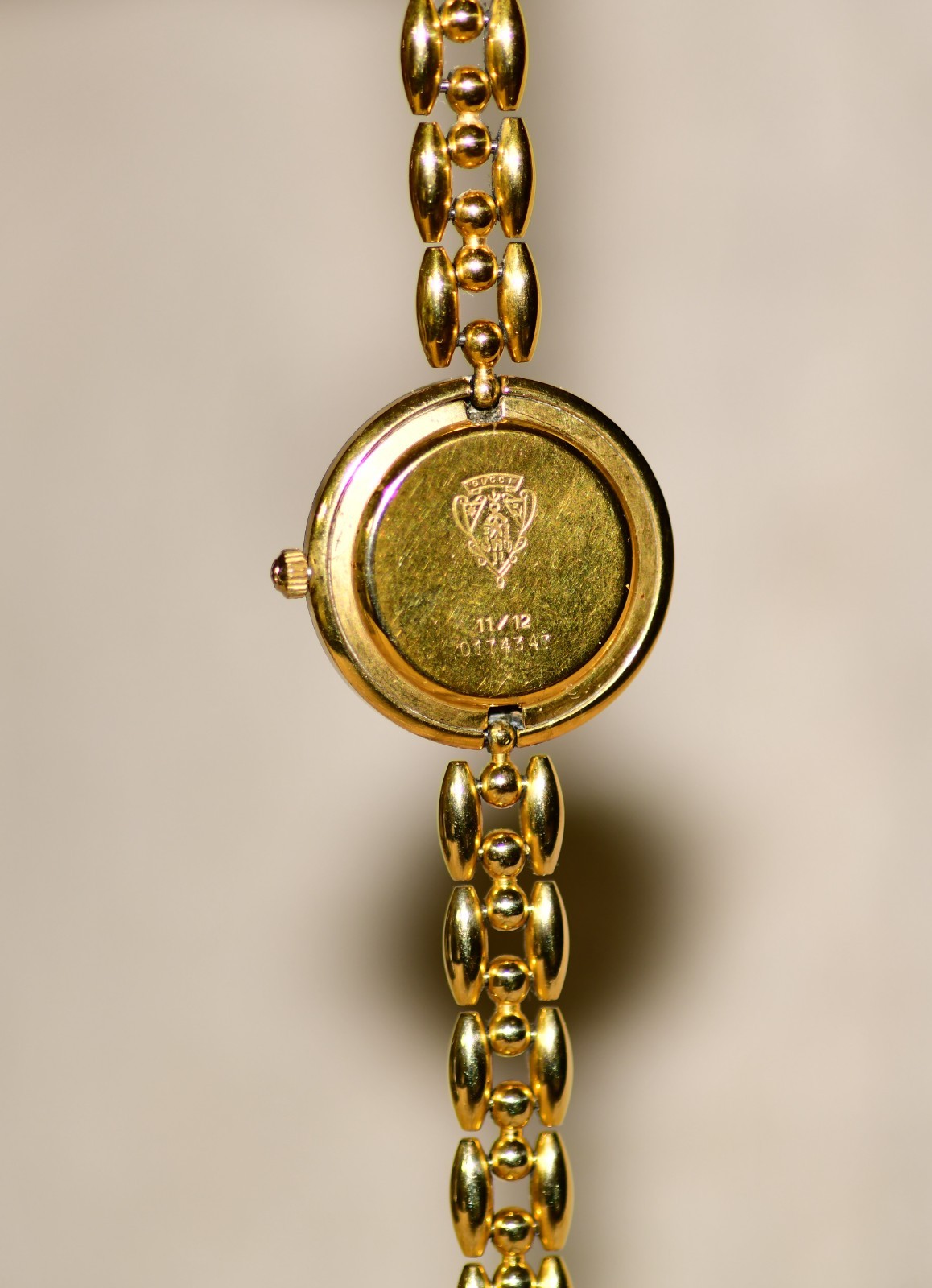 GUCCI Stainless Steel 26mm Rice Link Quartz Watch