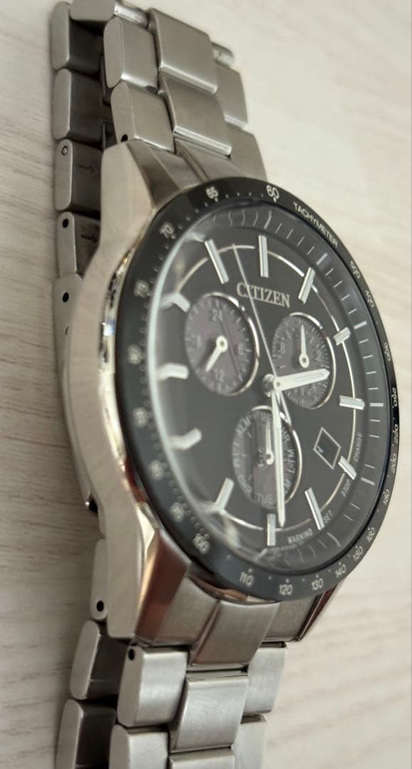 CITIZEN Chronograph E820-S083460 Men’s Watch 40mm Wrist 16.3cm From Japan