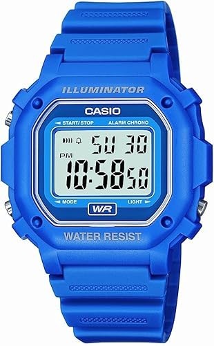 Unisex Digital Watch Illuminator Water Resistant LED Light Daily Alarm