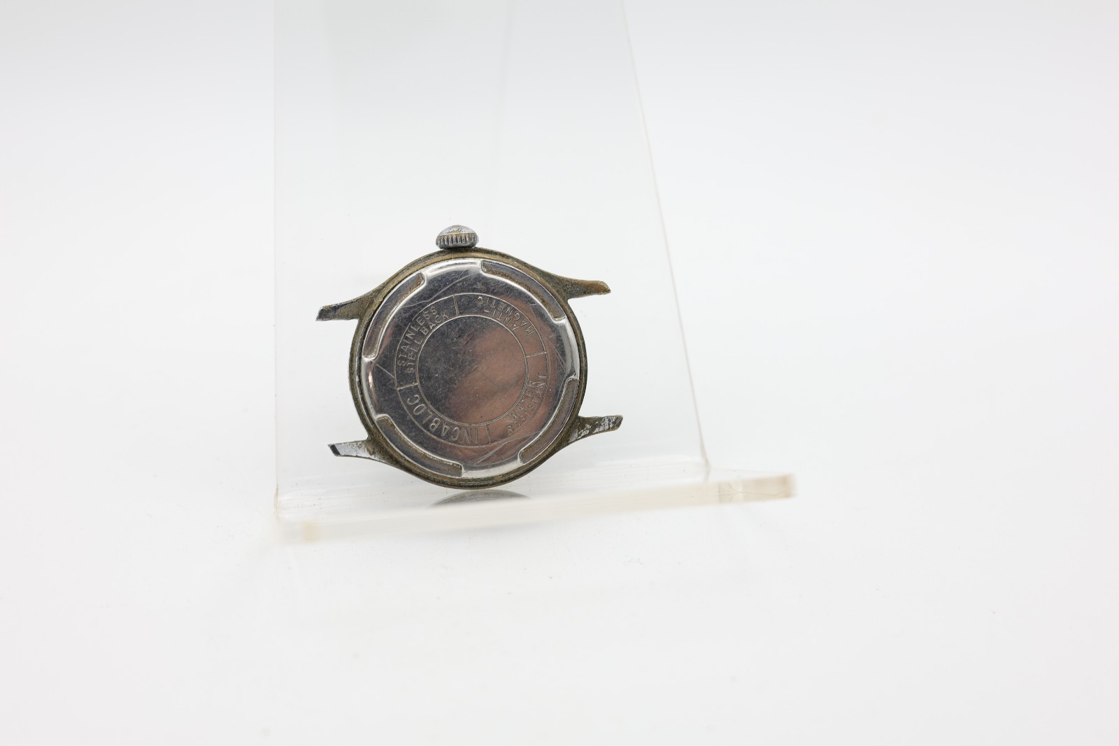 CRAWFORD MILITARY SWISS 7j WRIST WATCH 32mm 15mm LUG FOR REPAIR (LQ)