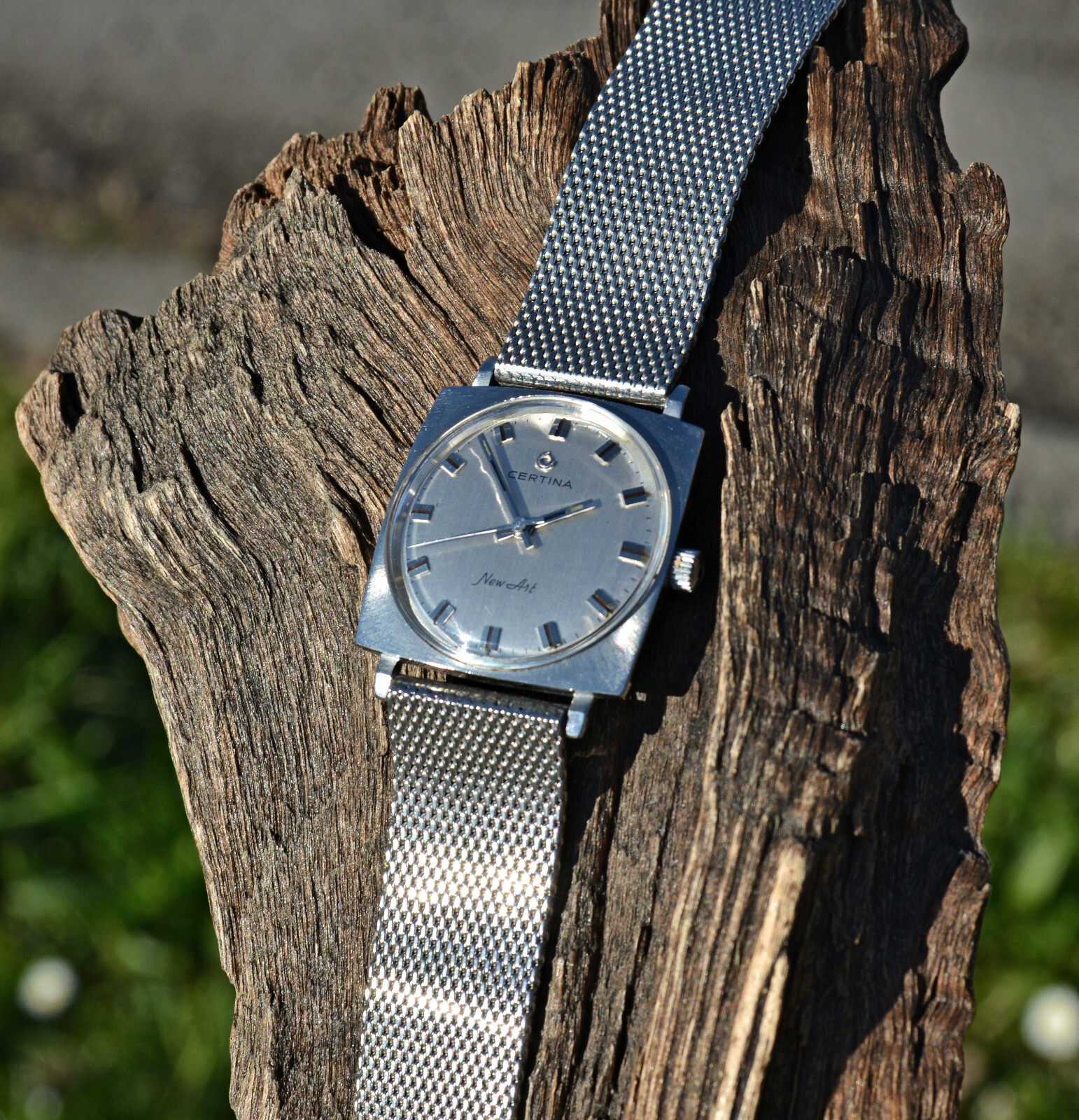 Certina New Art Extra Flat Steel Rare Monobloc Case Excellent Condition