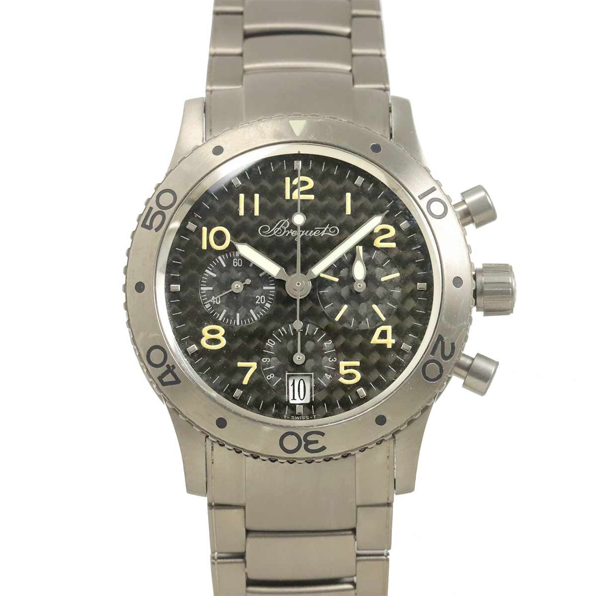Breguet Type XX Trans atlantic 3820 Date Automatic Black Dial Mens 90331986