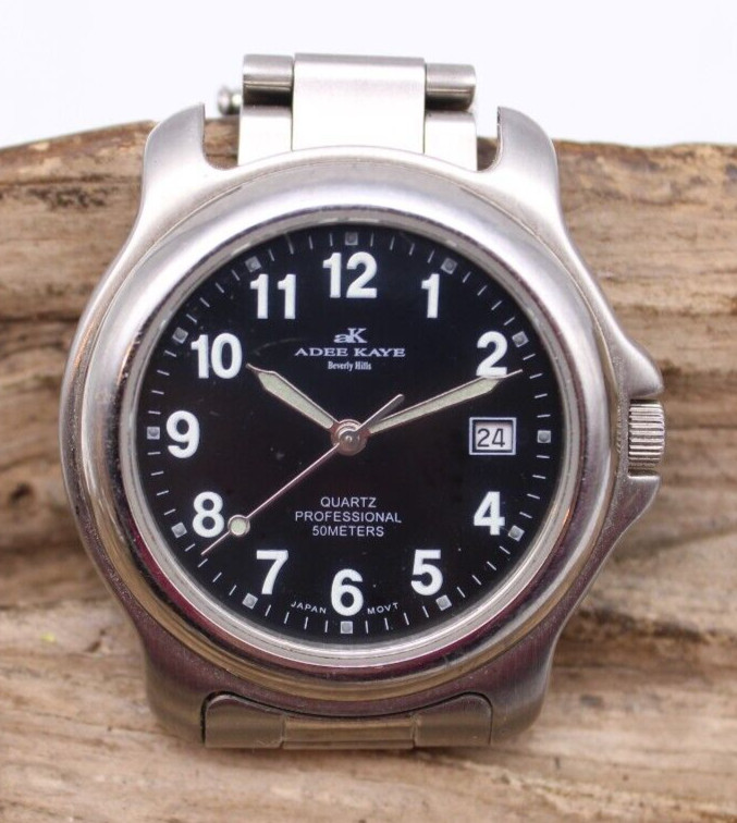 ADEE KAYE BEVERLY HILLS PROFESSIONAL MEN’S WATCH 37.9mm 19.3mm LUG RUNS (PO)
