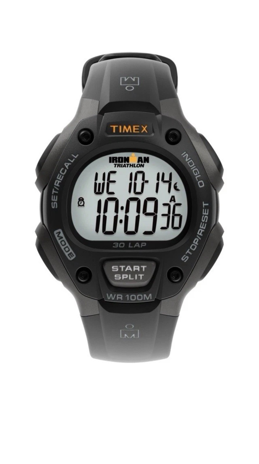 Timex Men’s Ironman 30-lap Watch – T5E901 Gray/Black Resin