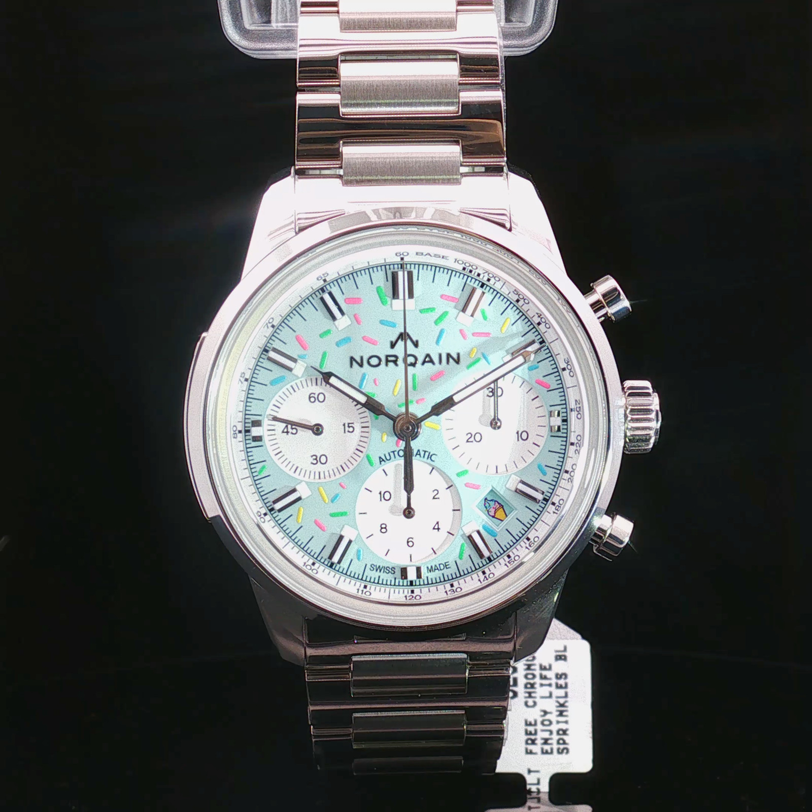 Brand New NORQAIN Freedom Chrono “Enjoy Life Sprinkles” 40mm Ref. N2201.19S04.A0