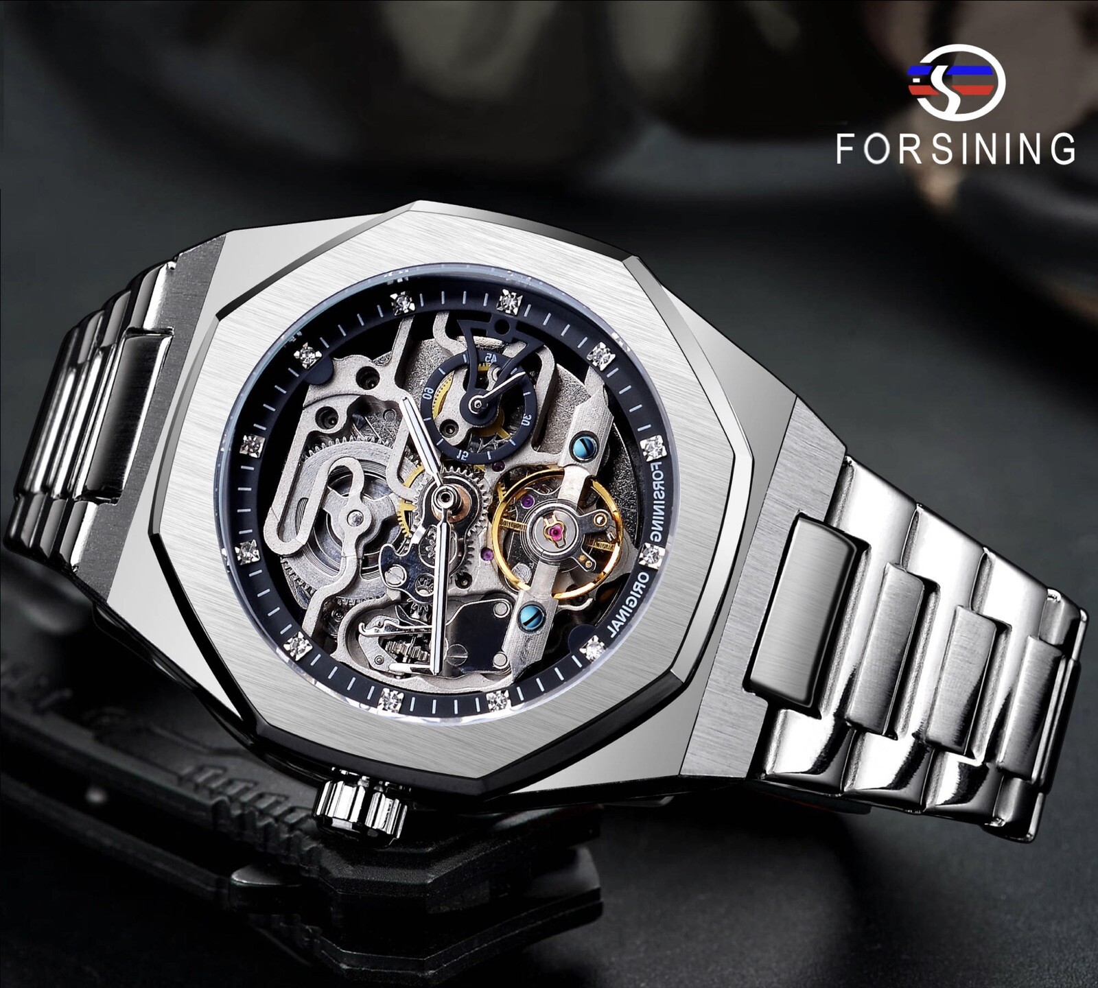 ⌚Men’s Watch Skeleton Mechanical Luminous Luxury Waterproof Sport Wristwatch NEW
