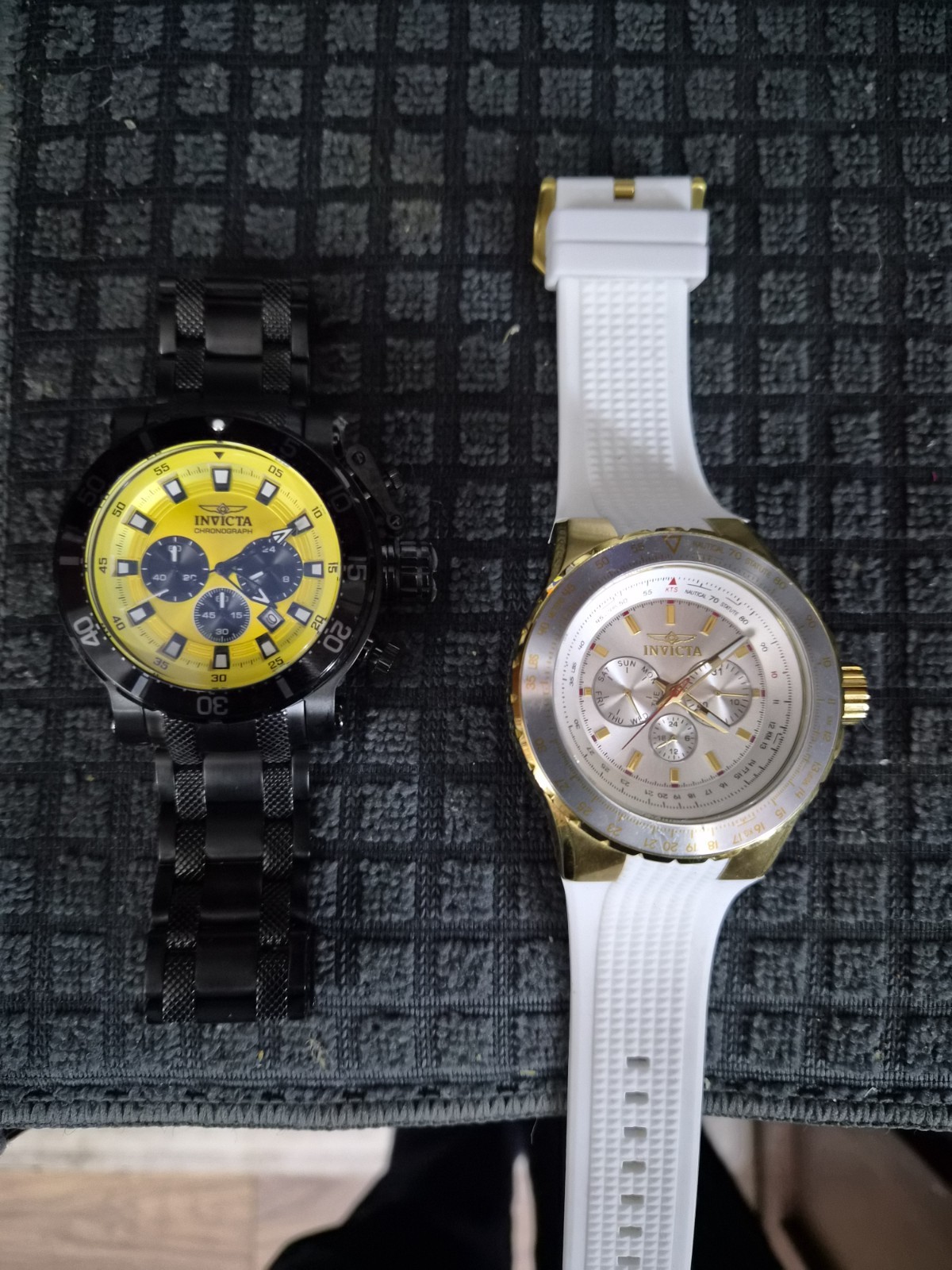 Invicta Men’s Chronograph Quartz Date Lot 2 Black/White w/Box